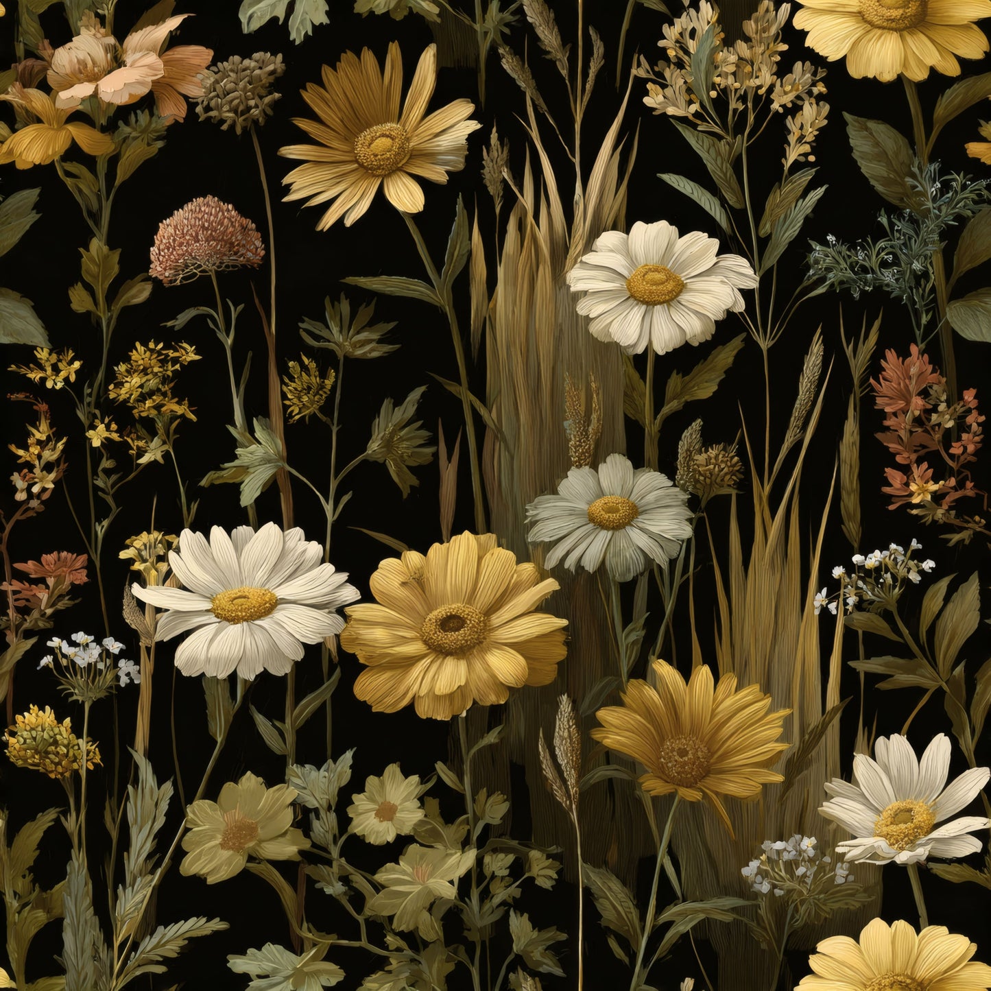 Dusky Wildflower Wallpaper