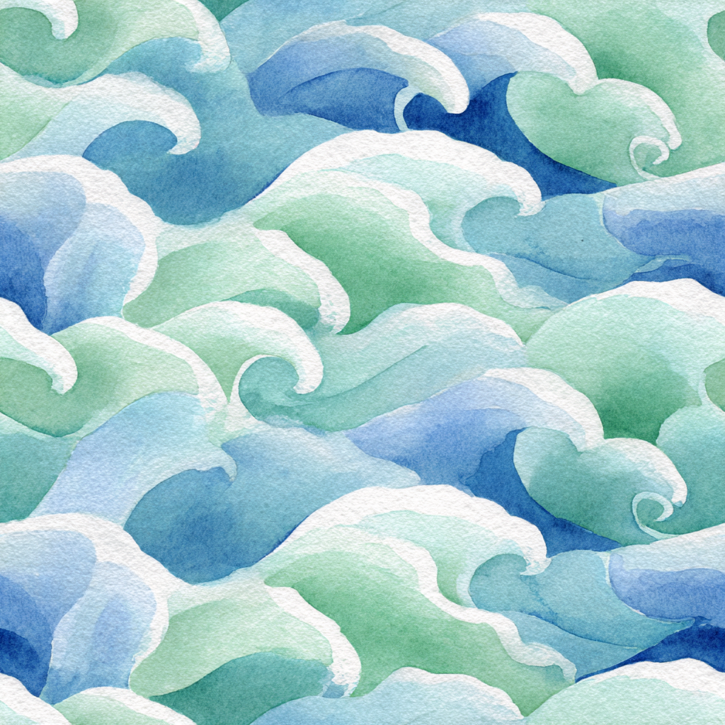 Modern 1 category — Seafoam Drift Wallpaper