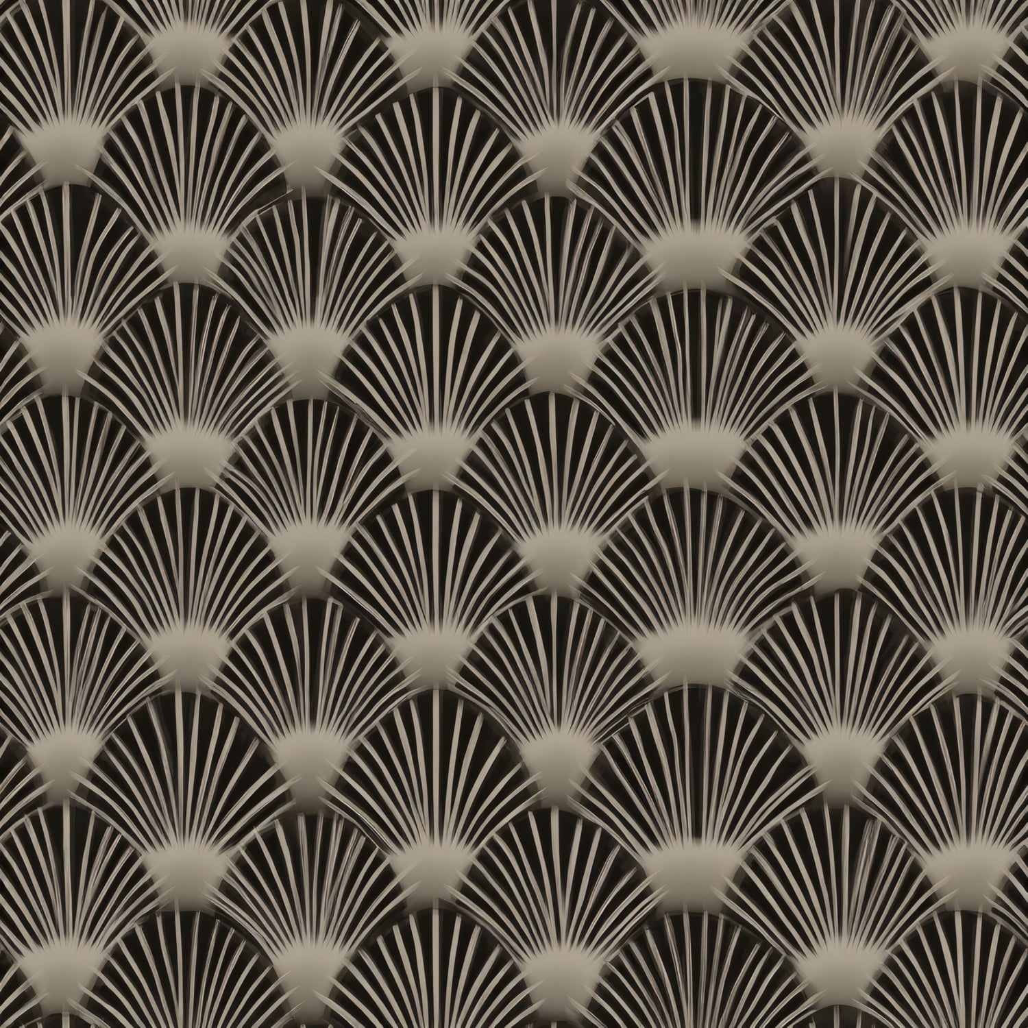 Geometric category — Gilded Sunburst Wallpaper