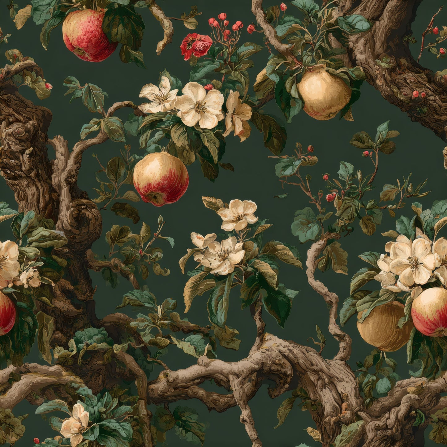 Orchard Bough Wallpaper pattern repeat tile