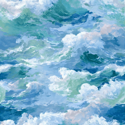 Cerulean Surge Wallpaper