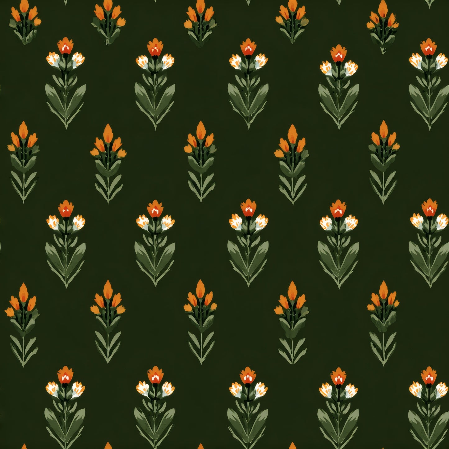 Mughal Sprig Wallpaper pattern repeat tile