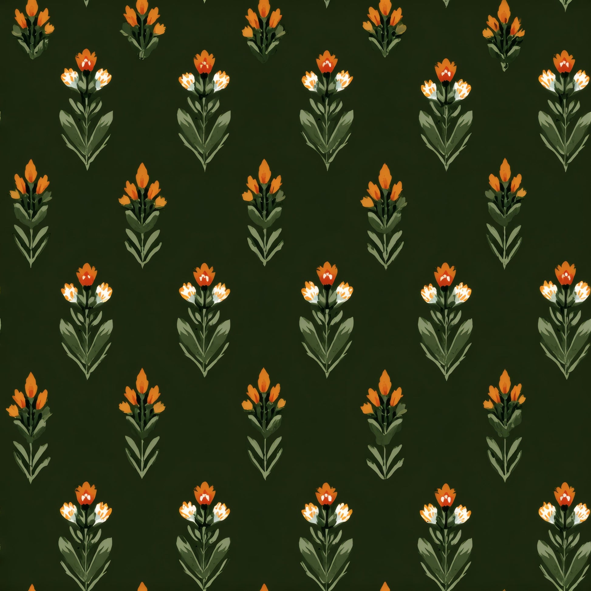 Mughal Sprig Wallpaper pattern repeat tile