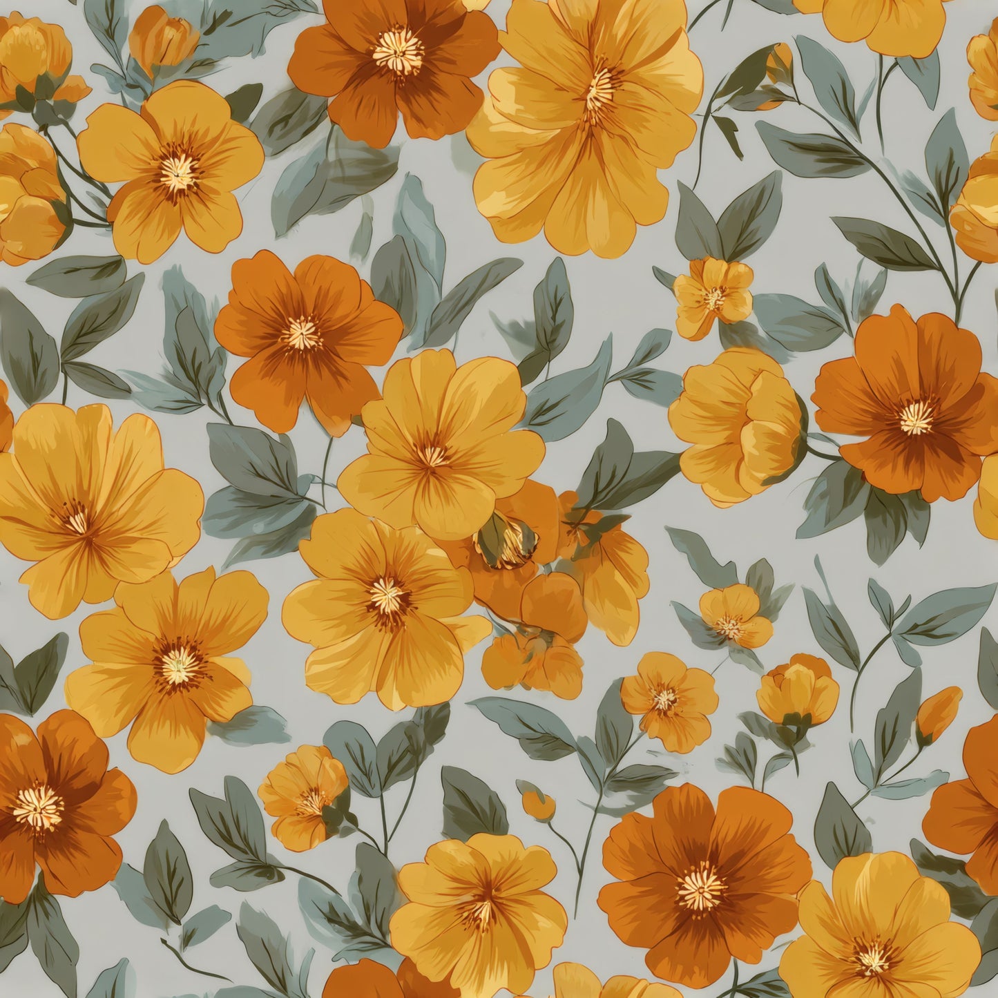 Ochre Sunshower Wallpaper