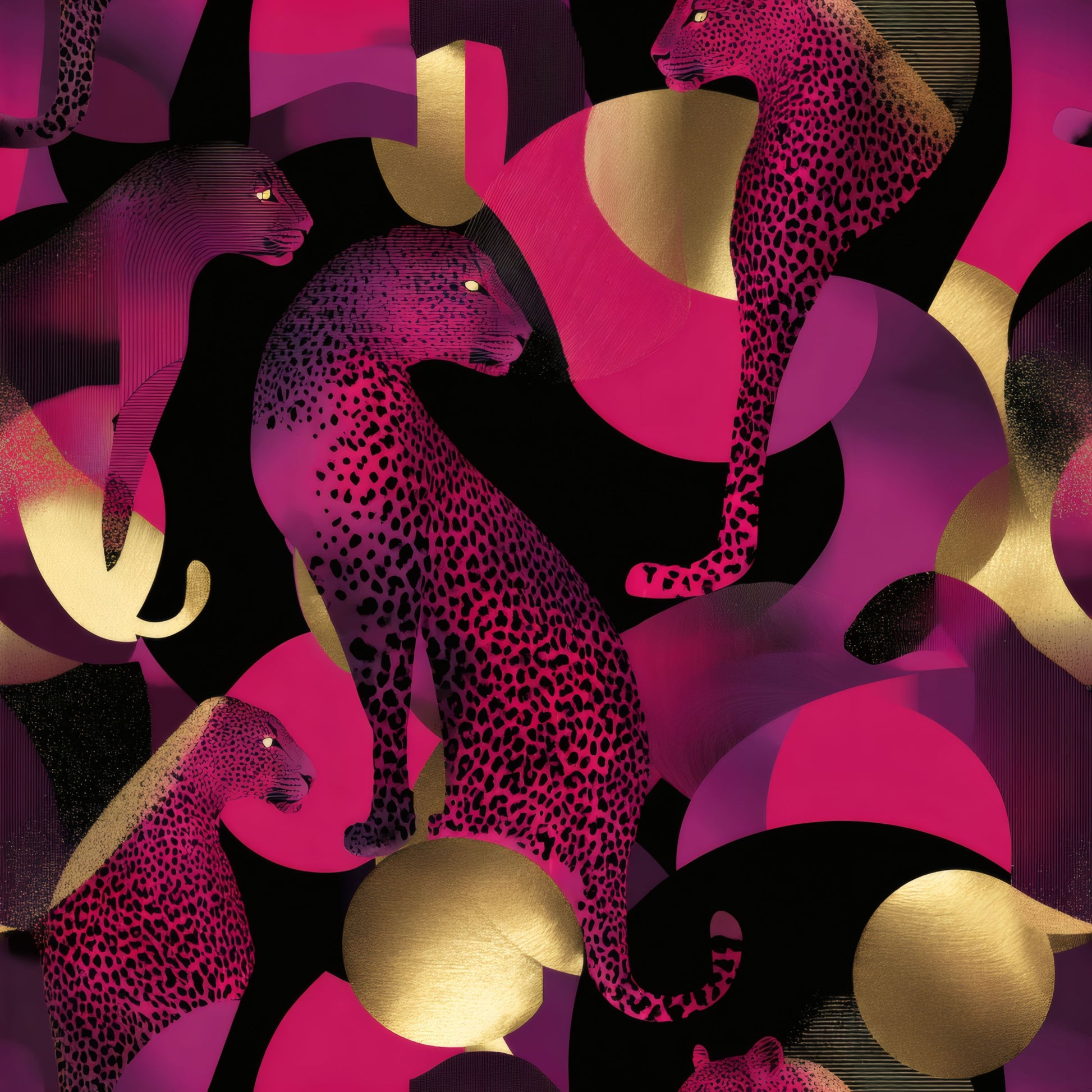 Magenta Menagerie Wallpaper