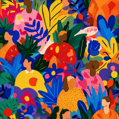 Vivid Kinship Wallpaper