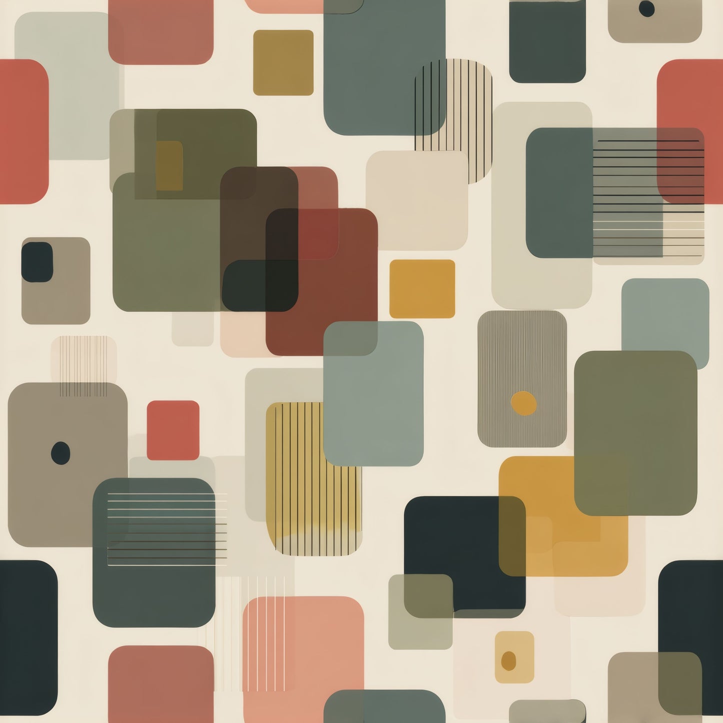 Terracotta Squircle Wallpaper pattern repeat tile