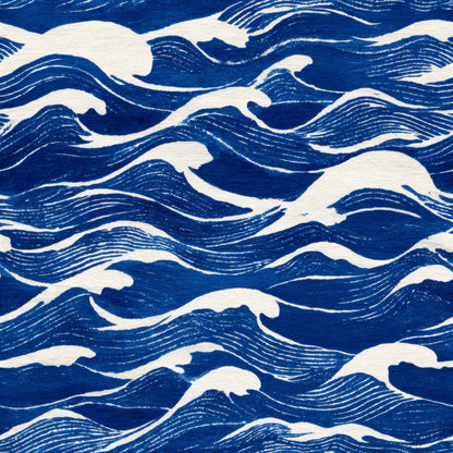 Indigo Swell Wallpaper