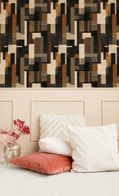 Woven Blocks Wallpaper