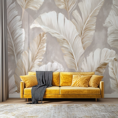 Serene Frond Drift Mural