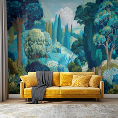 Blue Cypress Mural
