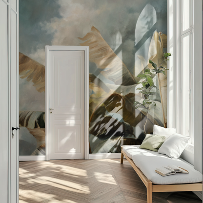 Monsoon Grove Mural installed in a room mockup
