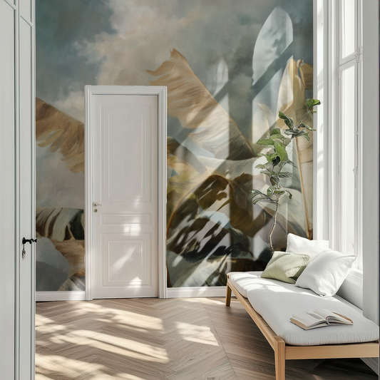 Monsoon Grove Mural installed in a room mockup