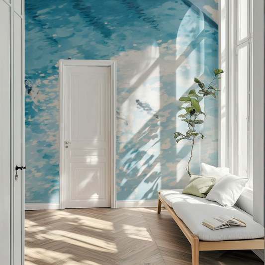 Cerulean Drift Mural