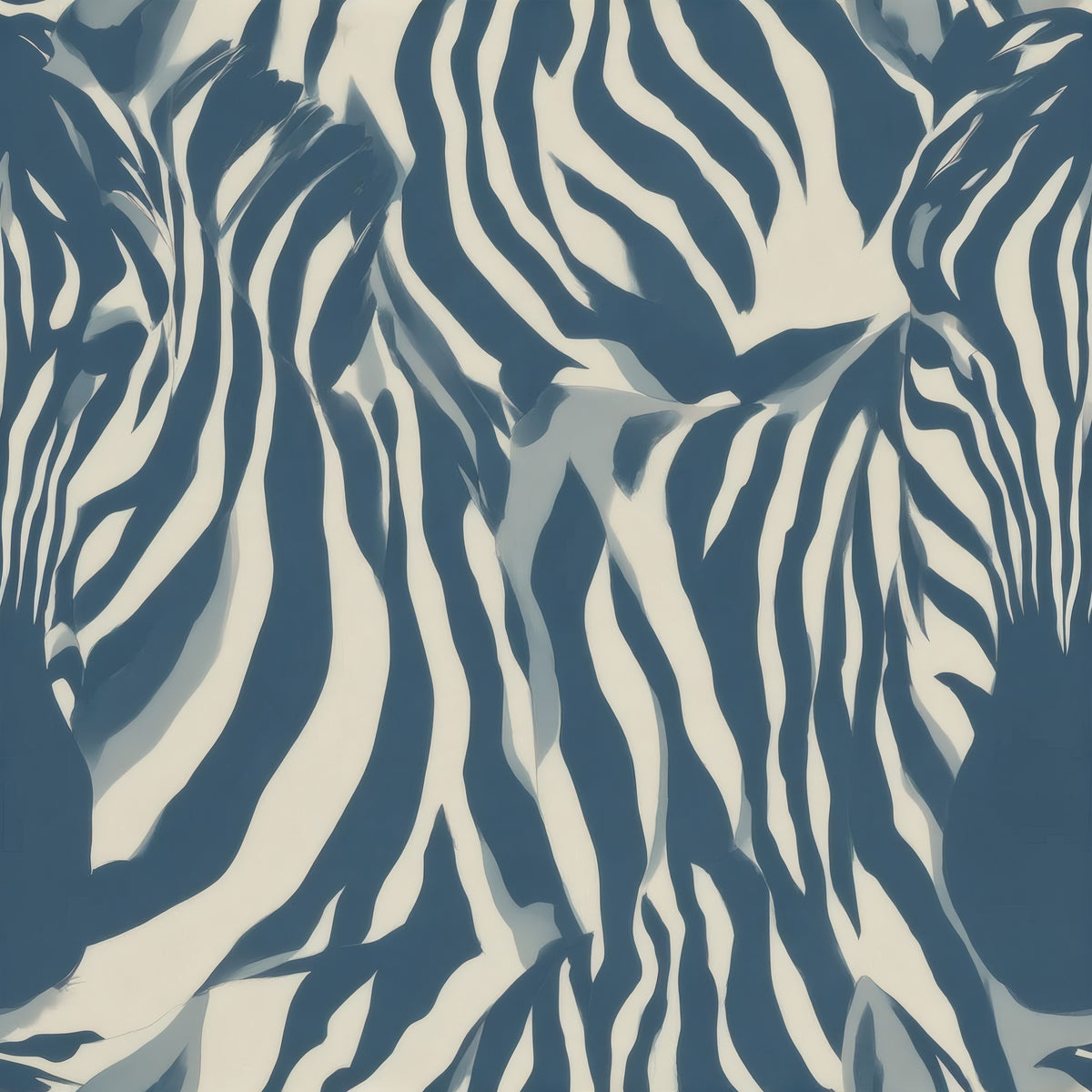 Brush Zebra large scale wallpaper pattern repeat
