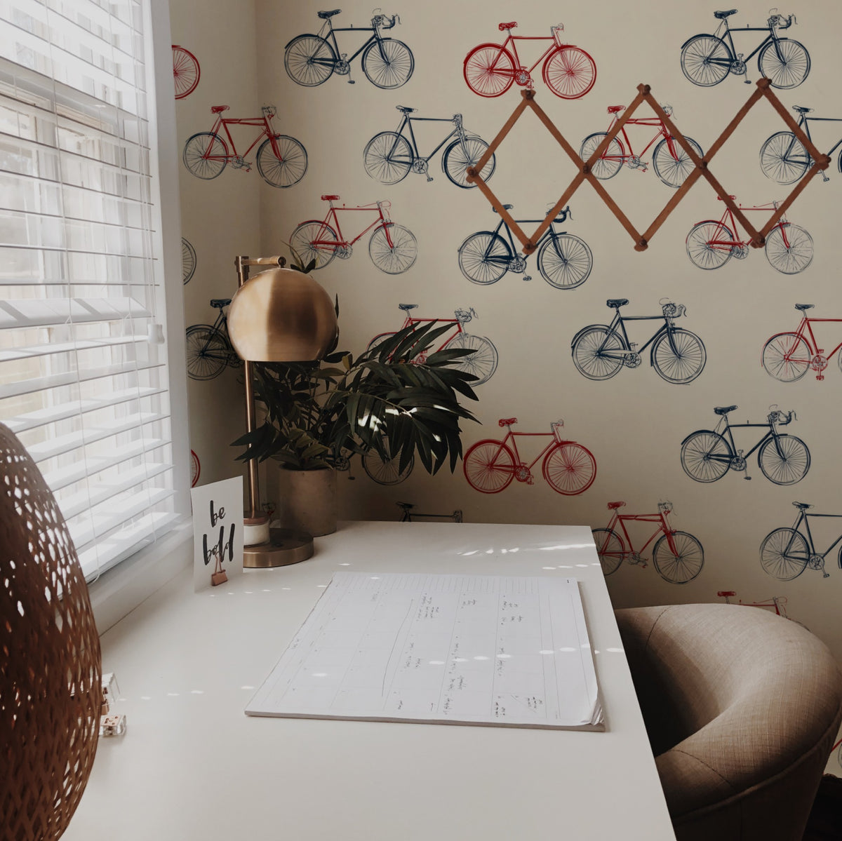 Bicycle Club wallpaper on a wall — Lifestyle 2 scene