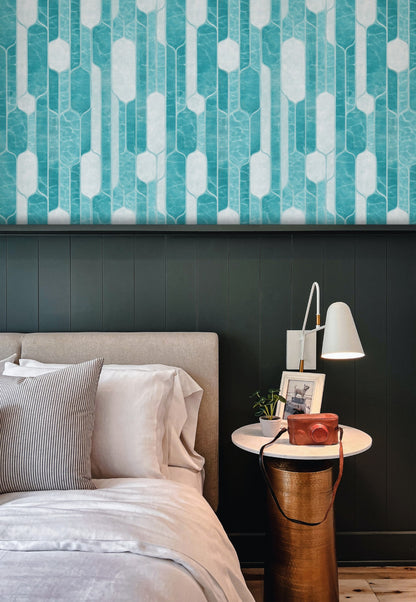 Swim Lanes wallpaper on a wall — Lifestyle 5 scene