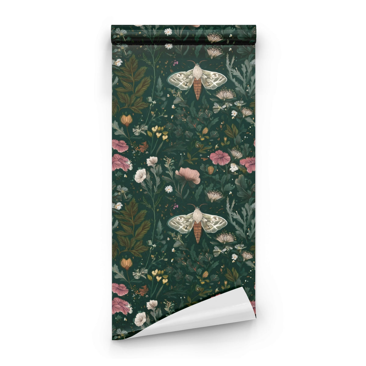 Roll of Moth Meadow large scale wallpaper
