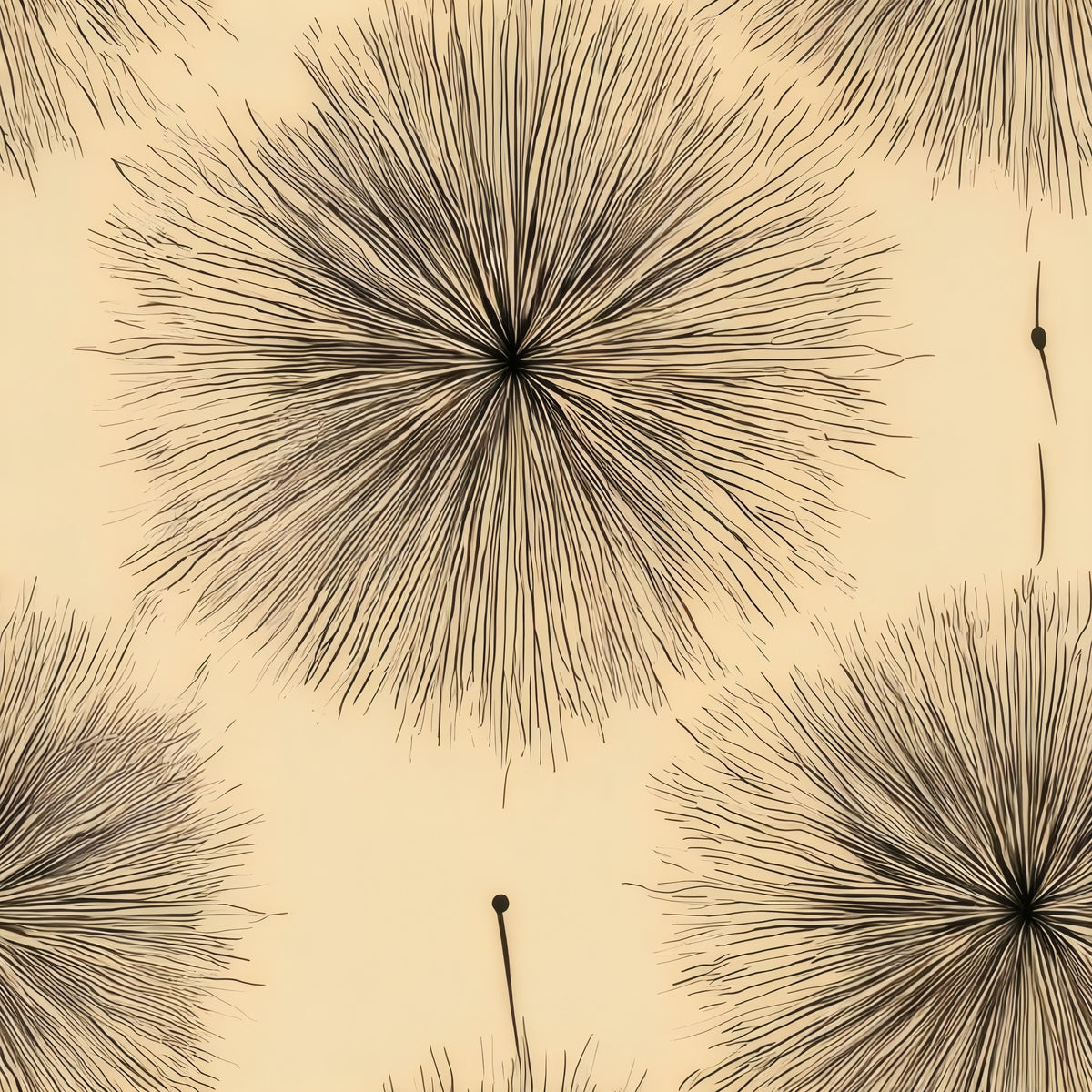 Thistle Puff large scale wallpaper pattern repeat