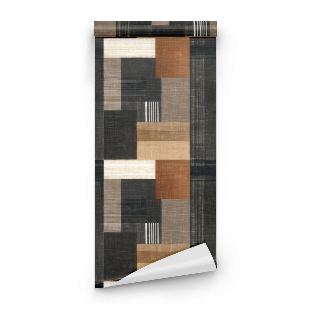 Roll of Woven Blocks large scale wallpaper